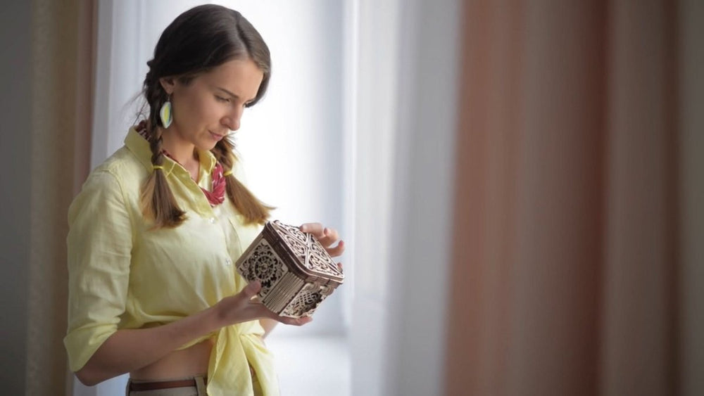 WOODEN.CITY – Geheimbox | 3D Holzpuzzle - Lama Welt