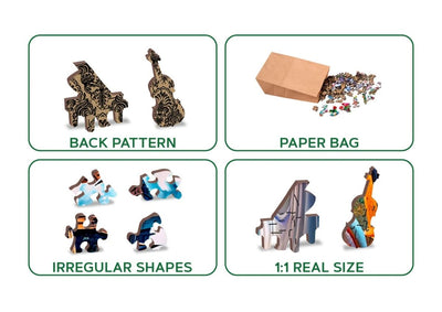 WOODEN.CITY – Gespenstische Kürbisnacht | 3D Holzpuzzle - Lama Welt