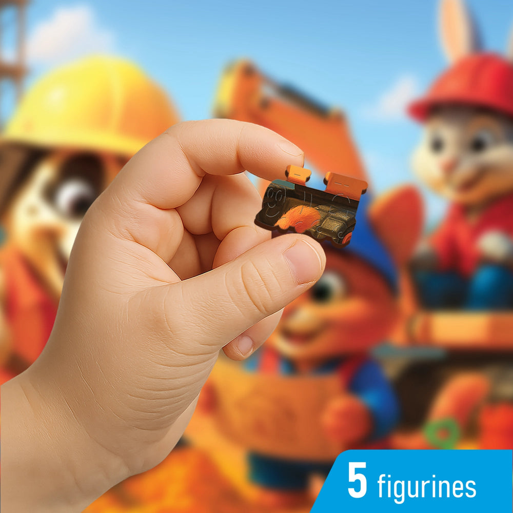 WOODEN.CITY – Glückliches Team | 3D Holzpuzzle - Lama Welt