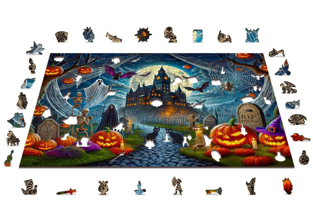 WOODEN.CITY – Halloweenschloss | 3D Holzpuzzle - Lama Welt
