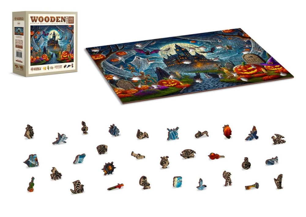 WOODEN.CITY – Halloweenschloss | 3D Holzpuzzle - Lama Welt