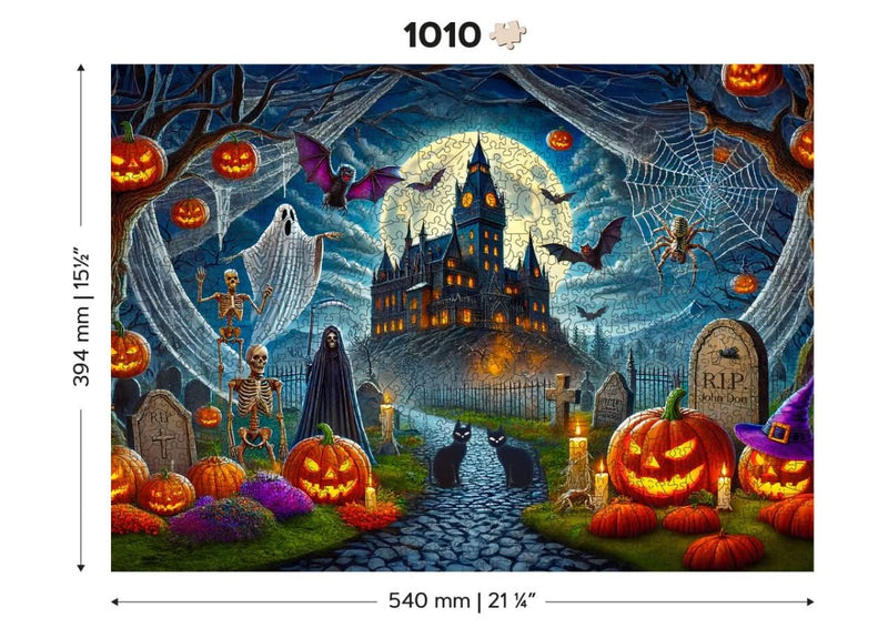 WOODEN.CITY – Halloweenschloss | 3D Holzpuzzle - Lama Welt