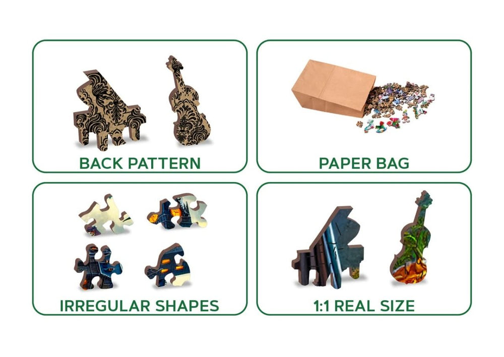 WOODEN.CITY – Halloweenschloss | 3D Holzpuzzle - Lama Welt