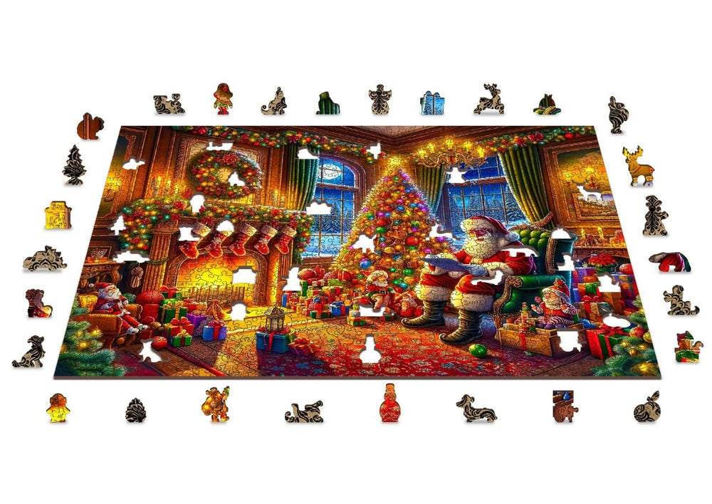 WOODEN.CITY – Heiligabend - Magie | 3D Holzpuzzle - Lama Welt