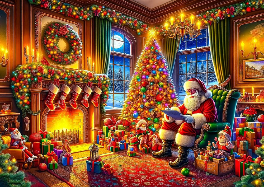 WOODEN.CITY – Heiligabend - Magie | 3D Holzpuzzle - Lama Welt