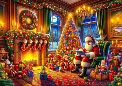 WOODEN.CITY – Heiligabend - Magie | 3D Holzpuzzle - Lama Welt