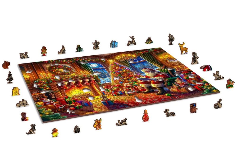 WOODEN.CITY – Heiligabend - Magie | 3D Holzpuzzle - Lama Welt