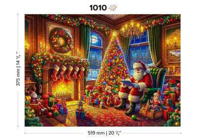 WOODEN.CITY – Heiligabend - Magie | 3D Holzpuzzle - Lama Welt