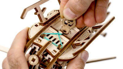 WOODEN.CITY – Helikopter | 3D Holzpuzzle - Lama Welt