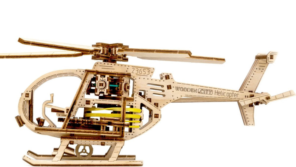 WOODEN.CITY – Helikopter | 3D Holzpuzzle - Lama Welt