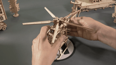 WOODEN.CITY – Helikopter | 3D Holzpuzzle - Lama Welt