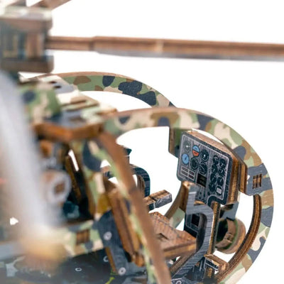 WOODEN.CITY – Helikopter Le | 3D Holzpuzzle - Lama Welt