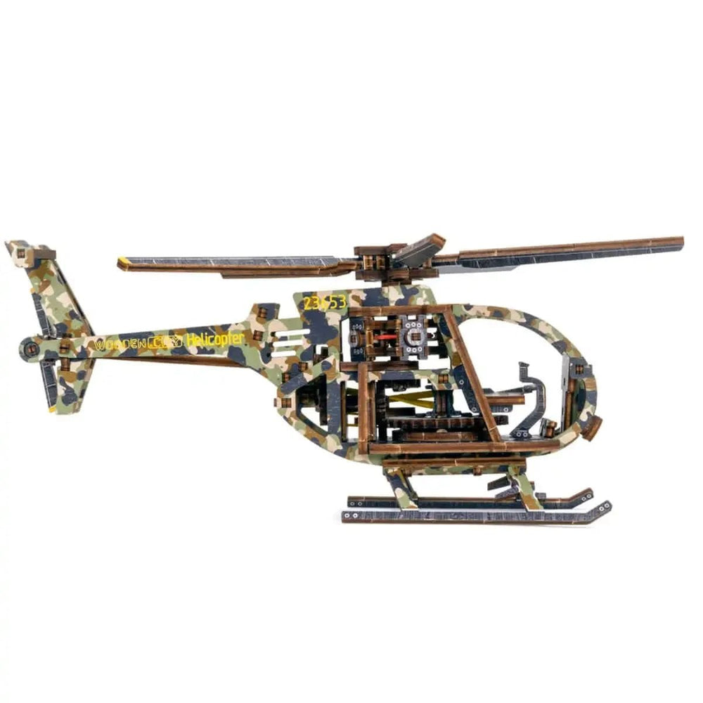 WOODEN.CITY – Helikopter Le | 3D Holzpuzzle - Lama Welt