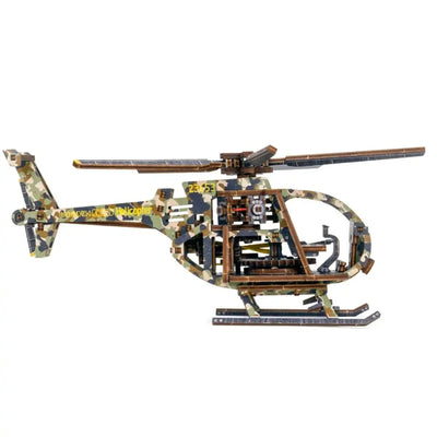 WOODEN.CITY – Helikopter Le | 3D Holzpuzzle - Lama Welt