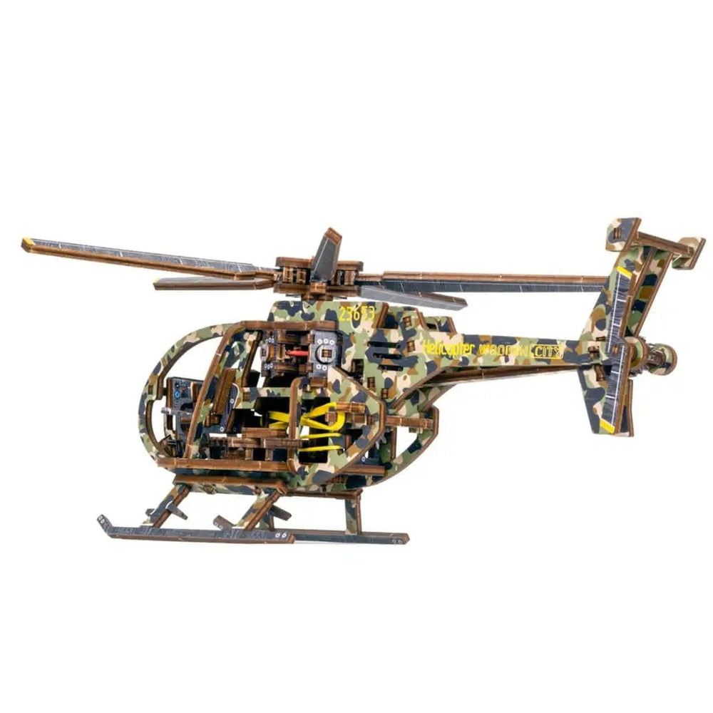 WOODEN.CITY – Helikopter Le | 3D Holzpuzzle - Lama Welt