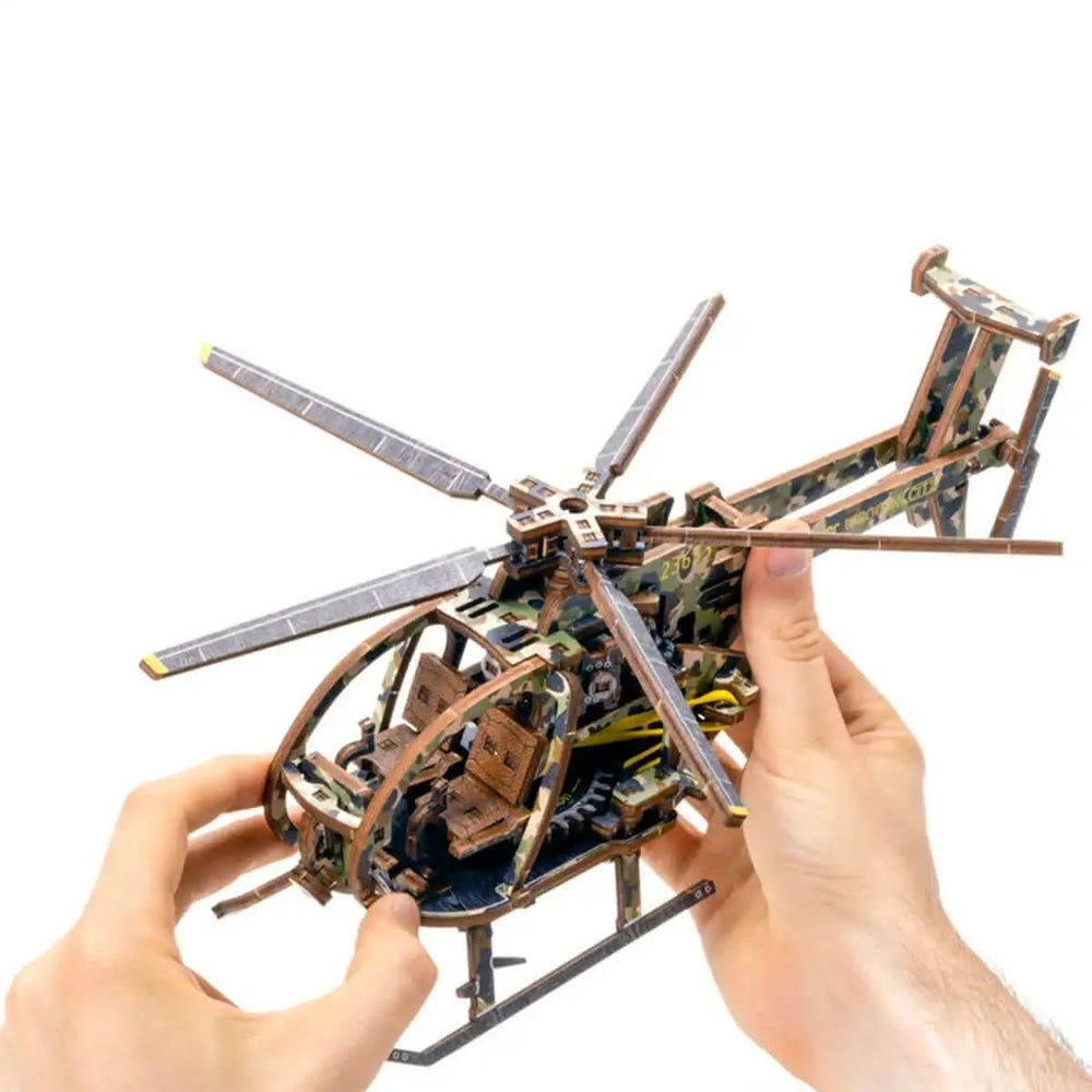 WOODEN.CITY – Helikopter Le | 3D Holzpuzzle - Lama Welt