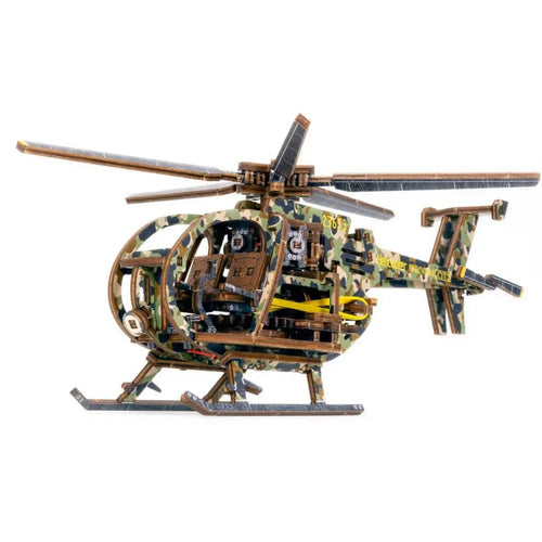 WOODEN.CITY – Helikopter Le | 3D Holzpuzzle - Lama Welt