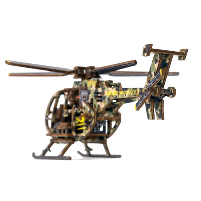 WOODEN.CITY – Helikopter Le | 3D Holzpuzzle - Lama Welt