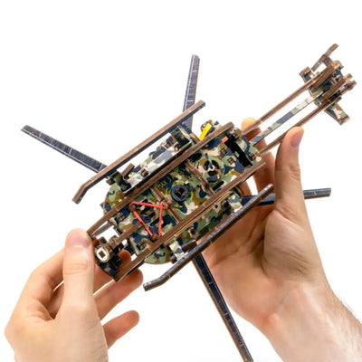 WOODEN.CITY – Helikopter Le | 3D Holzpuzzle - Lama Welt