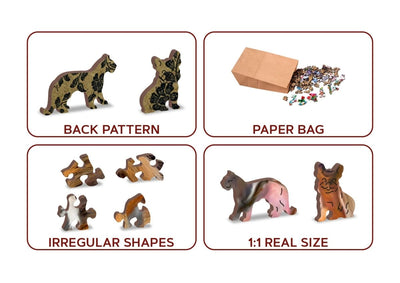 WOODEN.CITY – Herumtollen Mit Pferden | 3D Holzpuzzle - Lama Welt