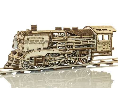 WOODEN.CITY – Holzexpress Mit Gleisen | 3D Holzpuzzle - Lama Welt