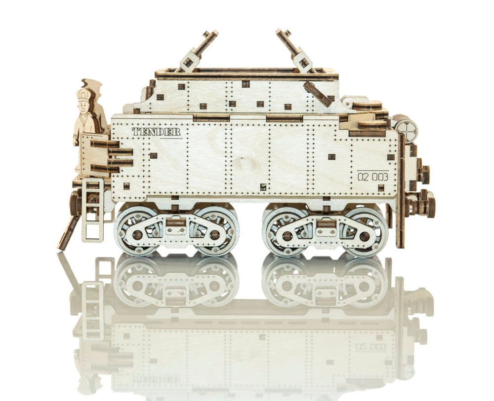 WOODEN.CITY – Holzexpress Mit Tender Und Gleisen | 3D Holzpuzzle - Lama Welt