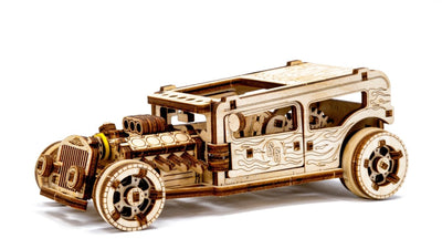 WOODEN.CITY – Hot Rod | 3D Holzpuzzle - Lama Welt