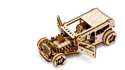 WOODEN.CITY – Hot Rod | 3D Holzpuzzle - Lama Welt