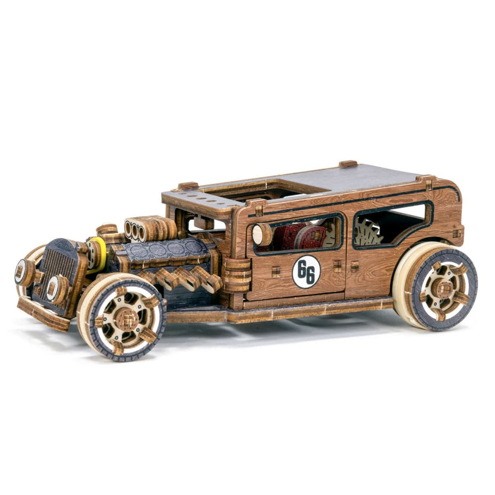 WOODEN.CITY – Hot Rod Le | 3D Holzpuzzle - Lama Welt