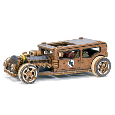 WOODEN.CITY – Hot Rod Le | 3D Holzpuzzle - Lama Welt