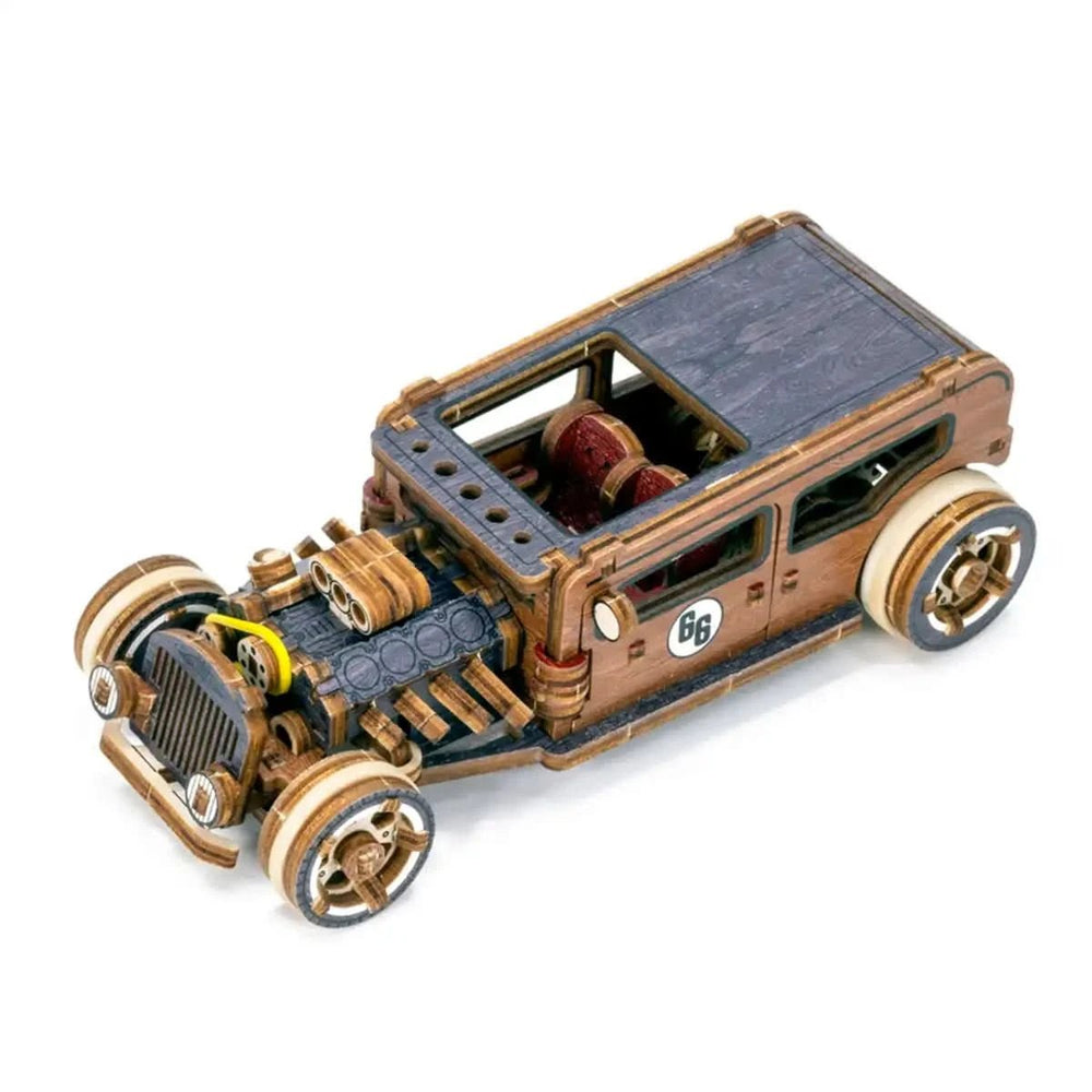 WOODEN.CITY – Hot Rod Le | 3D Holzpuzzle - Lama Welt