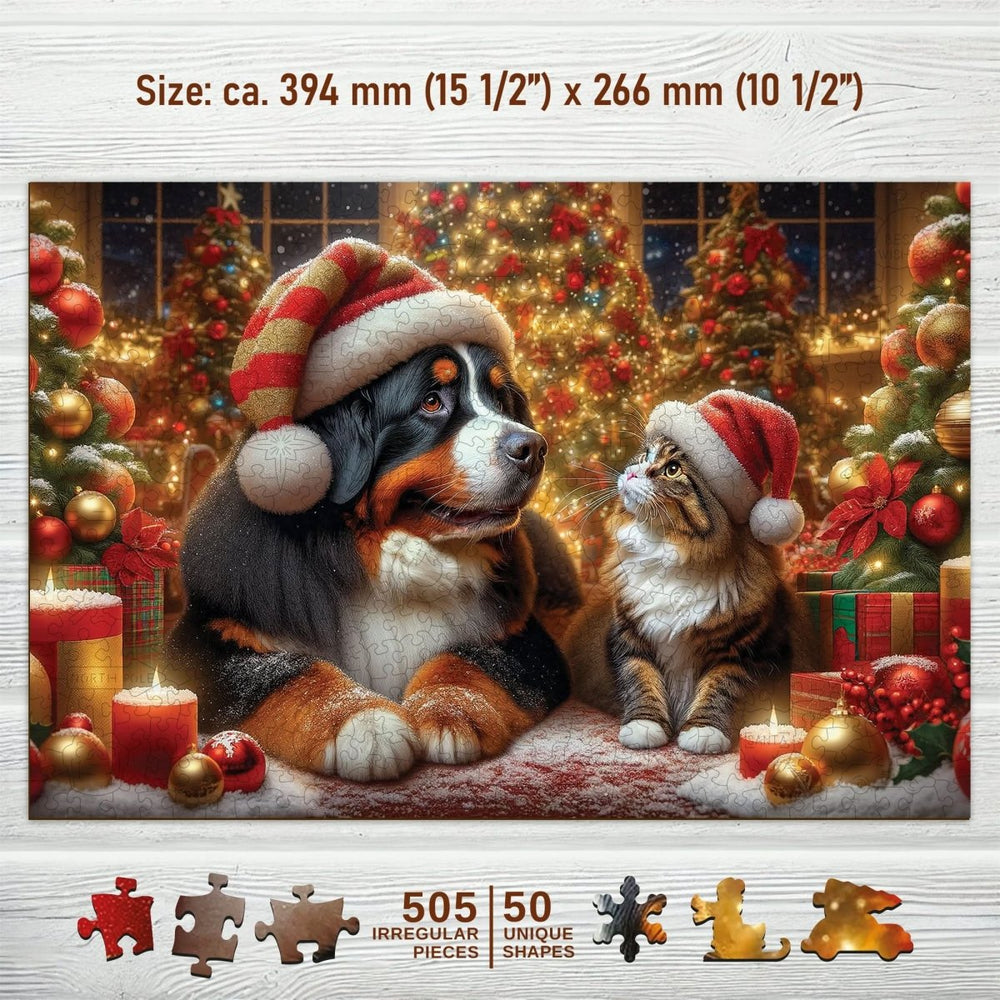 WOODEN.CITY – Hund Und Katze | 3D Holzpuzzle - Lama Welt