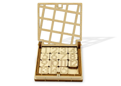 WOODEN.CITY – Iq - Rätsel (Fünfzehn) | 3D Holzpuzzle - Lama Welt