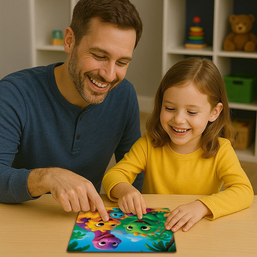 WOODEN.CITY – Jurassic Friends | 3D Holzpuzzle - Lama Welt