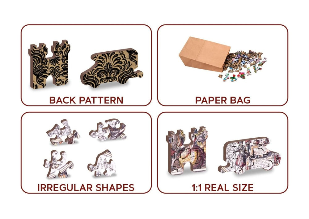 WOODEN.CITY – Karte Des Zeitalters Der Entdeckungen | 3D Holzpuzzle - Lama Welt