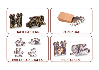 WOODEN.CITY – Karte Des Zeitalters Der Entdeckungen | 3D Holzpuzzle - Lama Welt