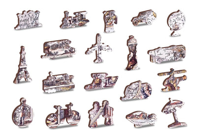 WOODEN.CITY – Karte Des Zeitalters Der Entdeckungen | 3D Holzpuzzle - Lama Welt