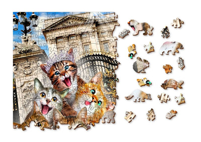 WOODEN.CITY – Kätzchen In London | 3D Holzpuzzle - Lama Welt