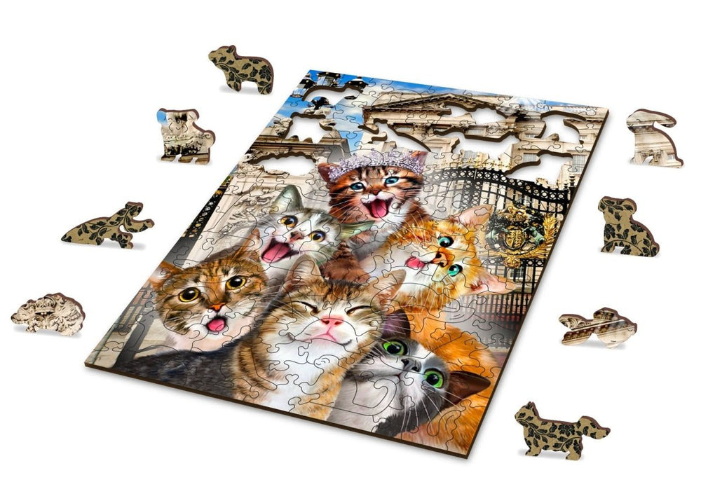 WOODEN.CITY – Kätzchen In London | 3D Holzpuzzle - Lama Welt