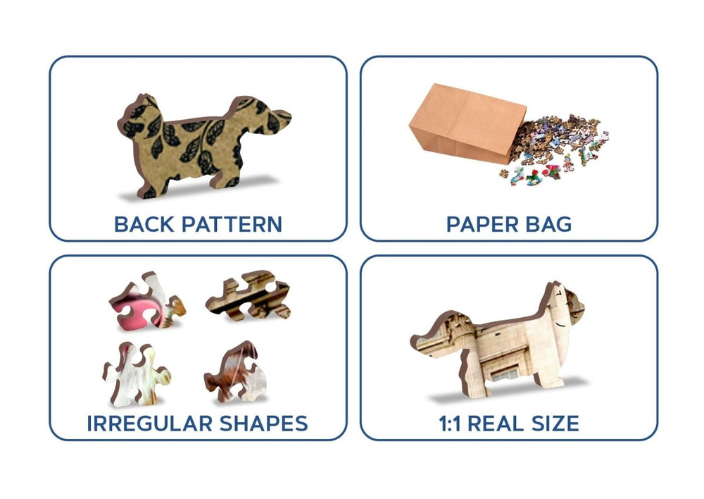 WOODEN.CITY – Kätzchen In London | 3D Holzpuzzle - Lama Welt