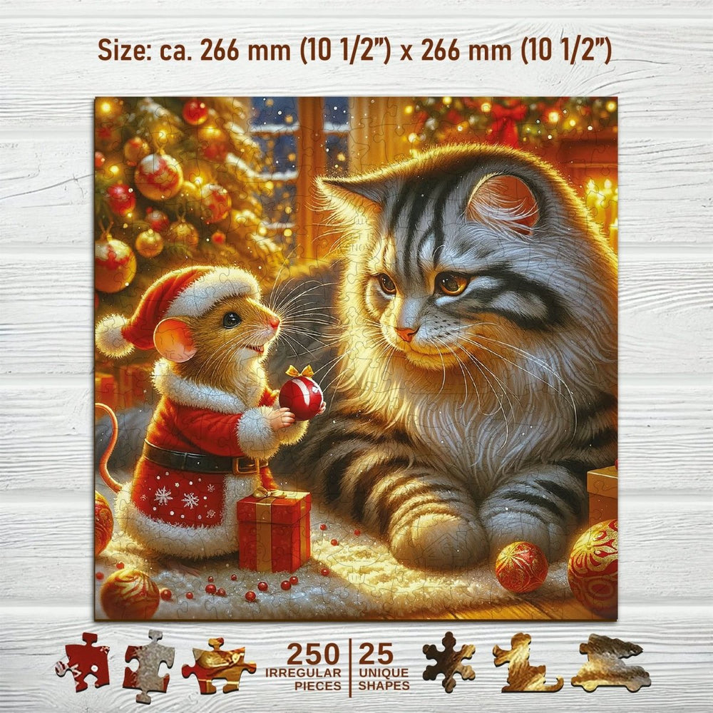 WOODEN.CITY – Katze & Maus | 3D Holzpuzzle - Lama Welt