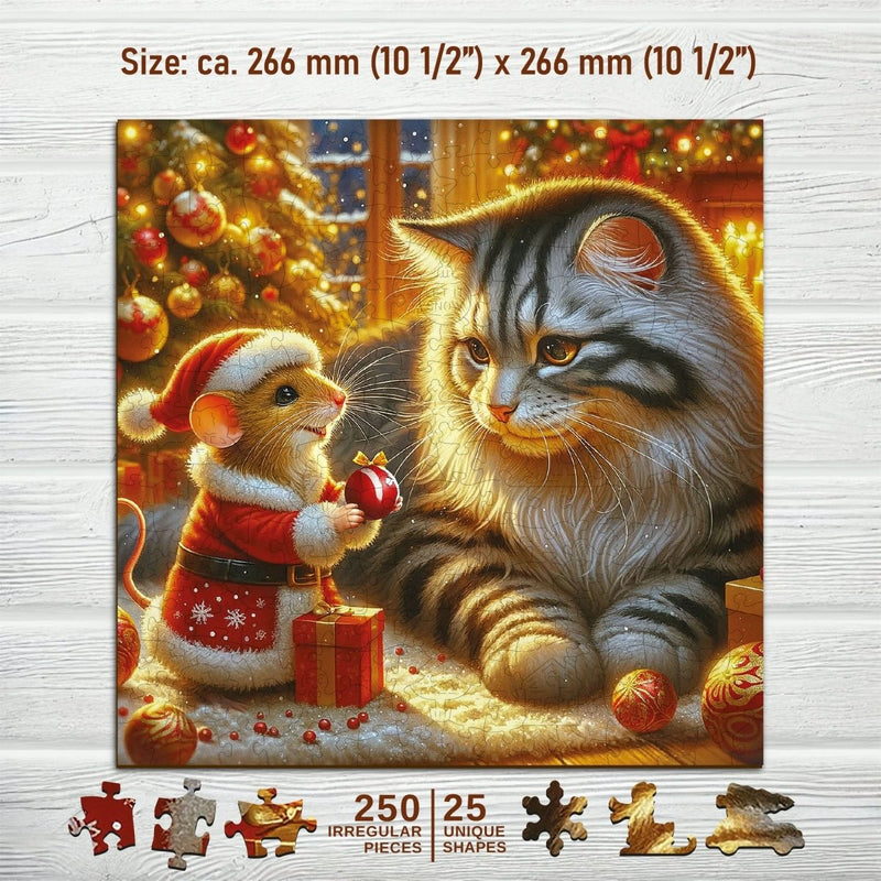 WOODEN.CITY – Katze & Maus | 3D Holzpuzzle - Lama Welt