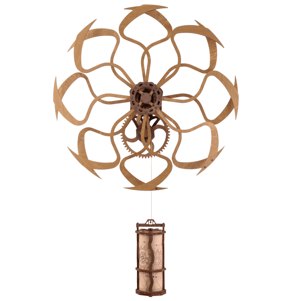 WOODEN.CITY – Kinetische Wandkunst - Skulptur Im Geometrischen Design | 3D Holzpuzzle - Lama Welt