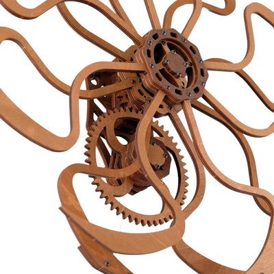 WOODEN.CITY – Kinetische Wandkunst - Skulptur Im Geometrischen Design | 3D Holzpuzzle - Lama Welt