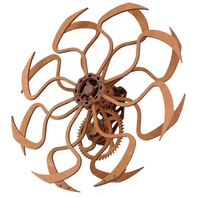 WOODEN.CITY – Kinetische Wandkunst - Skulptur Im Geometrischen Design | 3D Holzpuzzle - Lama Welt