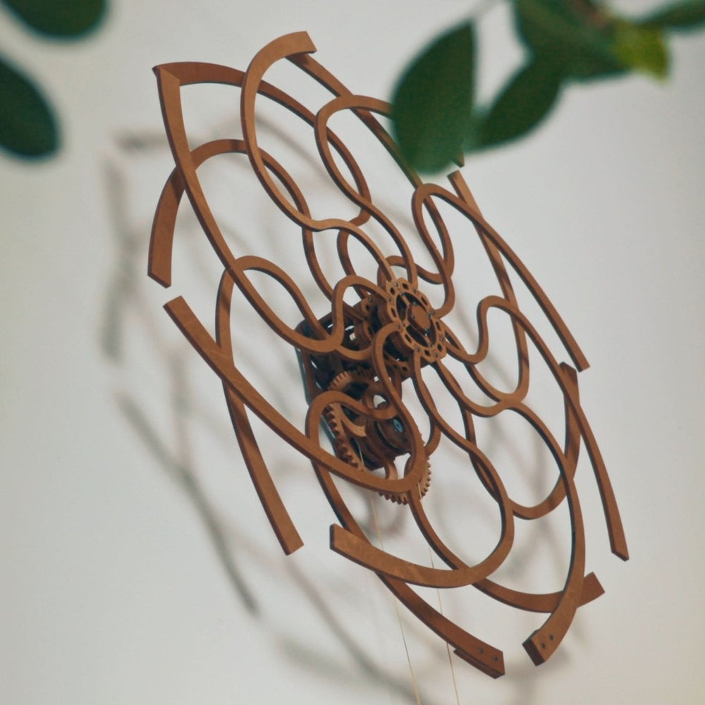 WOODEN.CITY – Kinetische Wandkunst - Skulptur Im Geometrischen Design | 3D Holzpuzzle - Lama Welt