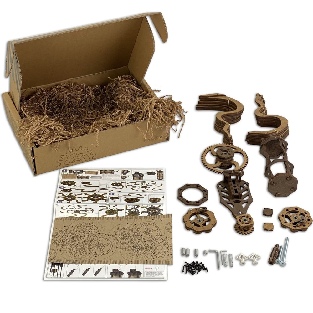 WOODEN.CITY – Kinetische Wandkunst - Skulptur Im Geometrischen Design | 3D Holzpuzzle - Lama Welt