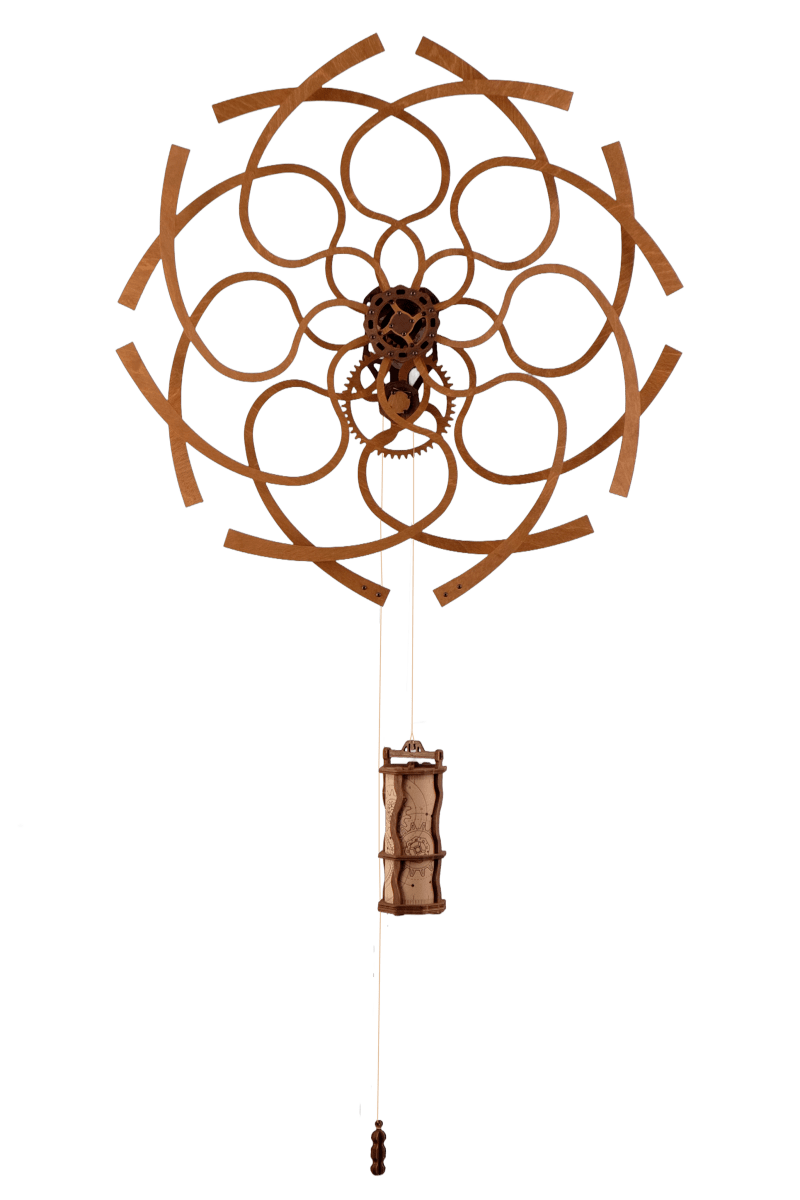 WOODEN.CITY – Kinetische Wandkunst - Skulptur Im Geometrischen Design | 3D Holzpuzzle - Lama Welt