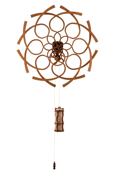 WOODEN.CITY – Kinetische Wandkunst - Skulptur Im Geometrischen Design | 3D Holzpuzzle - Lama Welt