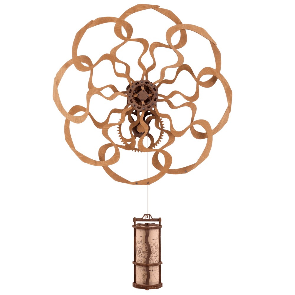 WOODEN.CITY – Kinetische Wandkunst - Skulptur Im Geometrischen Design | 3D Holzpuzzle - Lama Welt